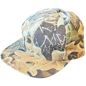 Vintage Bill Jordan's Advantage Camouflage Trucker Style Strapback Hat Cap
